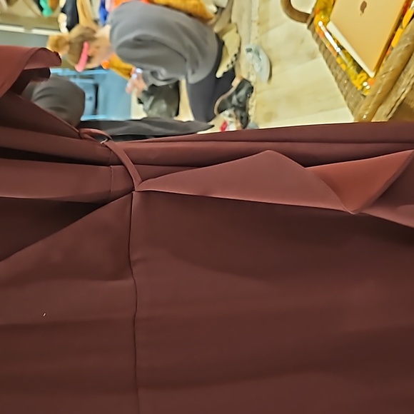 Dress burgundy wrap - Picture 6 of 8